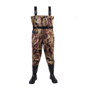 PVC camuflada no peito impermeável Wader para pesca com mosca